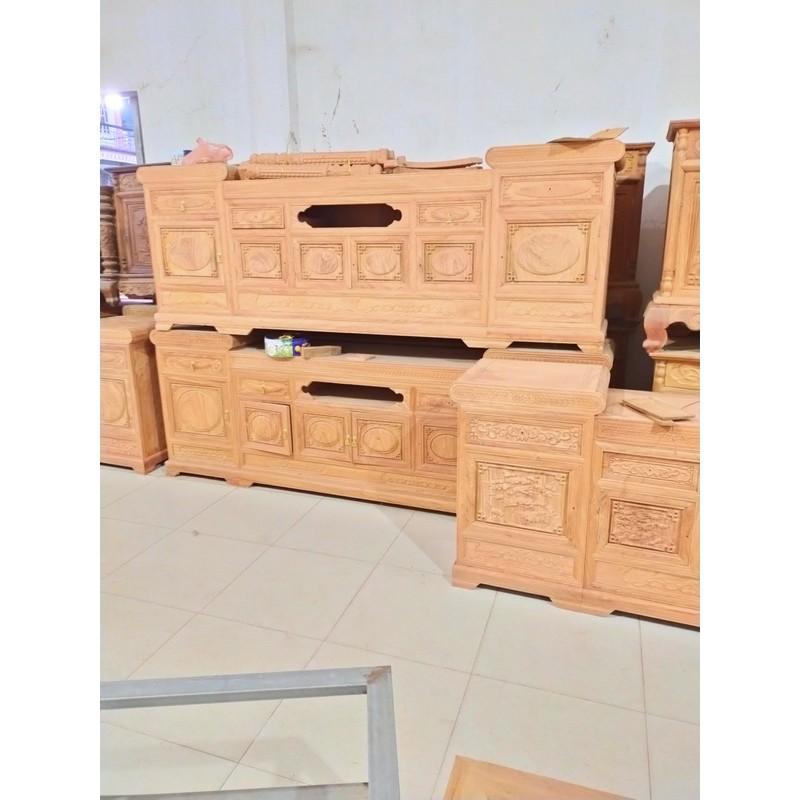 Kệ tv gỗ gụ