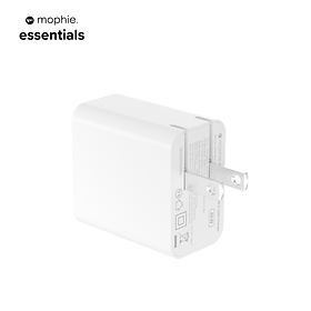 Củ sạc nhanh Mophie Essential 45W 2 Cổng GaN, công suất tối đa 45W - Hàng chính hãng
