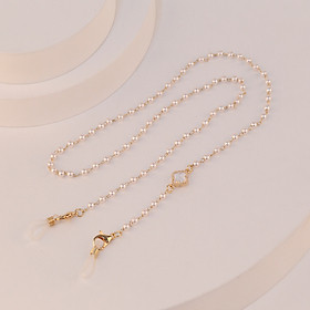 Dây đeo gọng kính dây chuyền vòng cổ ngọc trai đeo mắt kính chống rơi vỡ thất lạc cỏ bốn lá dây đeo airpod sành điệu