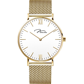 Đồng hồ đeo tay Nam hiệu JONAS & VERUS Y01646-Q3.GGWBG, Máy Pin (Quartz), Kính Sapphire, Dây Lưới thép không gỉ 316L