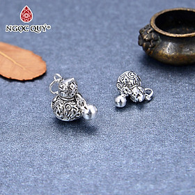 Charm bạc hồ lô treo - Ngọc Quý Gemstones