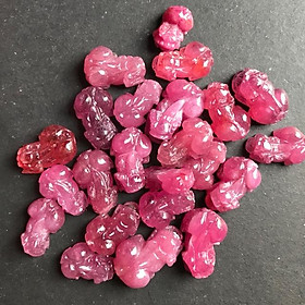 Tỳ hưu ruby size mặt và nhẫn
