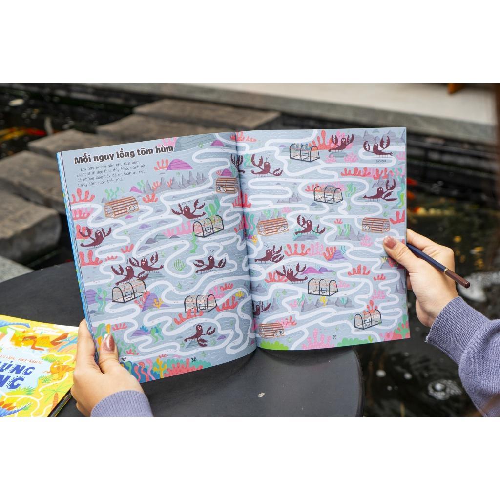 Sách - Giải mã mê cung - Phát triển IQ cho trẻ từ 6 tuổi - Combo 2 Cuốn - Đinh Tị Books