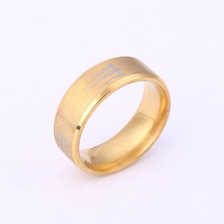 Nhẫn titan nam nhiều màu cao cấp thời trang thép không gỉ chữ M Cao Su