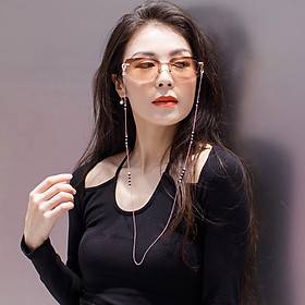 Dây kính hạt đen trắng mix phụ kiện kính dây đeo khẩu trang mặt nạ dây đeo airpod