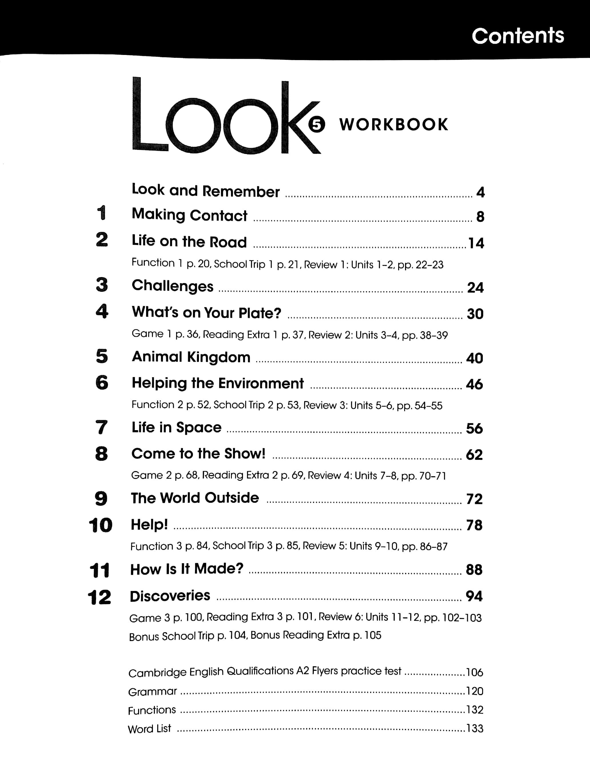 Look 5: Workbook With Online Practice