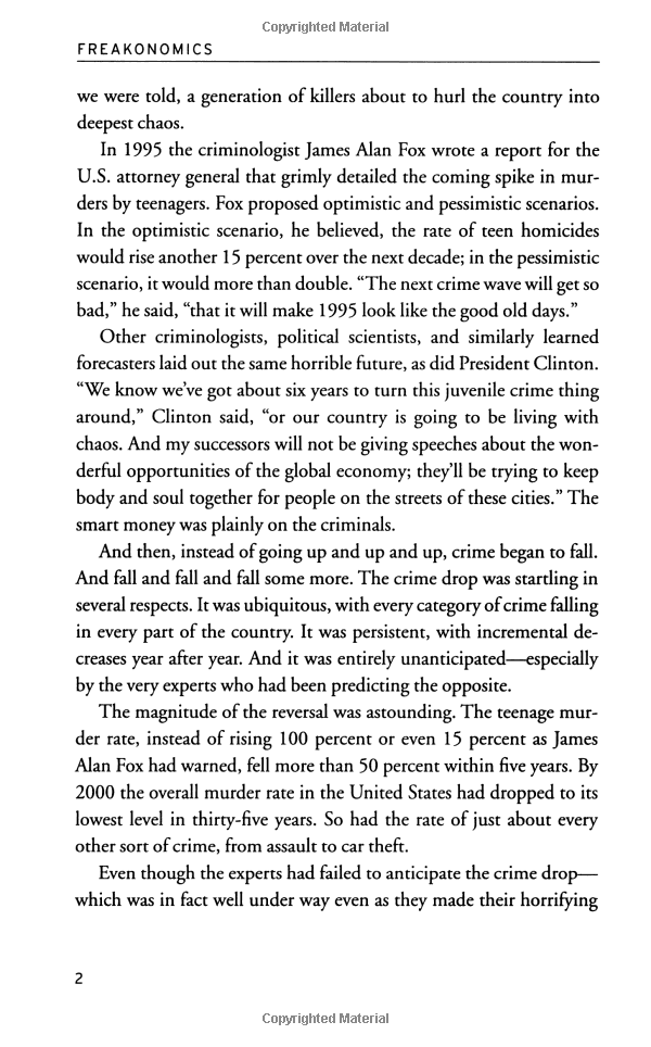 Freakonomics : A Rogue Economist Explores the Hidden Side of Everything (Revised Edition Includes New Material)