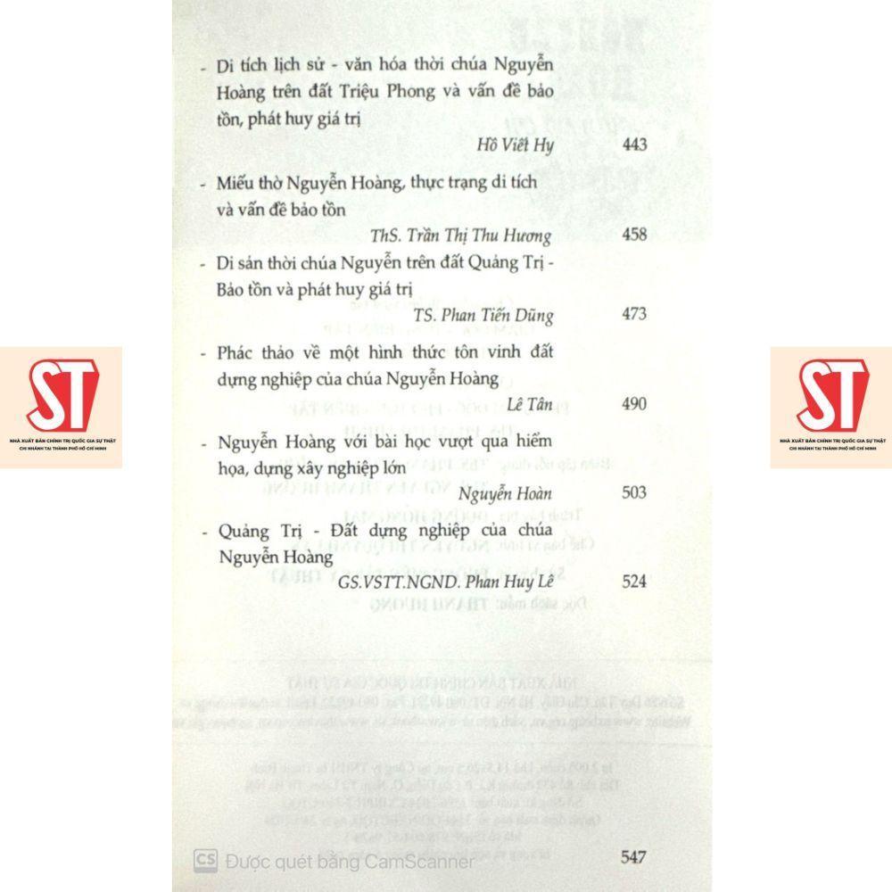 Sách - Nguyễn Hoàng - Người Mở Cõi - NXB Chính Trị Quốc Gia