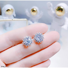 Bông tai bạc nụ xinh chất liệu bằng bạc s925 MS0055