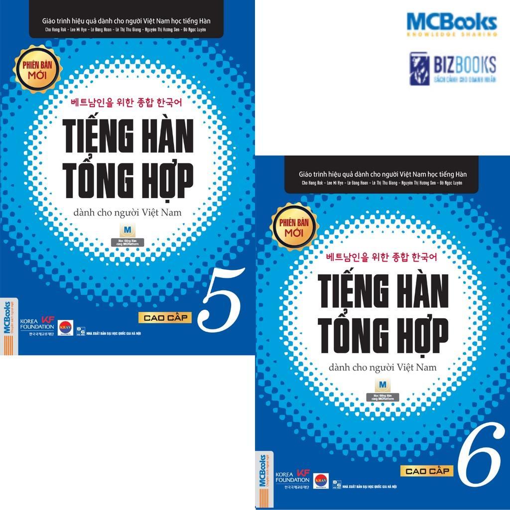 Sách - Tiếng Hàn Tổng Hợp Dành Cho Người Việt Nam - Cao Cấp 5 Và 6 - Bản Đen Trắng - MCBooks