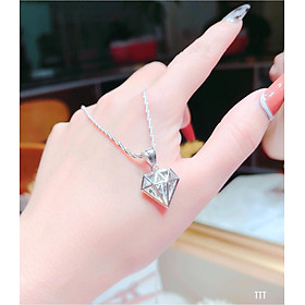Dây chuyền nữ mặt phật lá bồ đề chất liệu bằng bạc MS148
