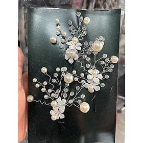 Bộ ba trâm cài tóc cô dâu ,cài tóc tiệc Giangpkc tháng 11/2021 SP221382