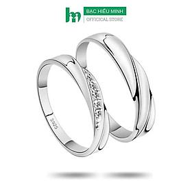 Nhẫn Đôi Bạc Nhẫn Cặp Bạc - Mãi Bên Nhau - BẠC HIỂU MINH NC118