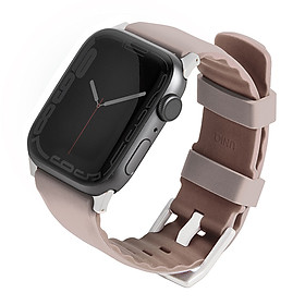 Dây đeo UNIQ Linus Waterproof Airsoft Silicone 38/40/41mm For Apple Watch Series 1-8/SE mềm mịn chống thấm mồ hôi nước