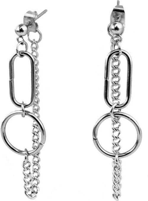 Bông tai xu thế thời trang unisex lỗ đinh 1 đôi