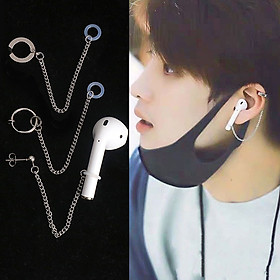 Khuyên tai đeo tai nghe airpod cá tính unisex