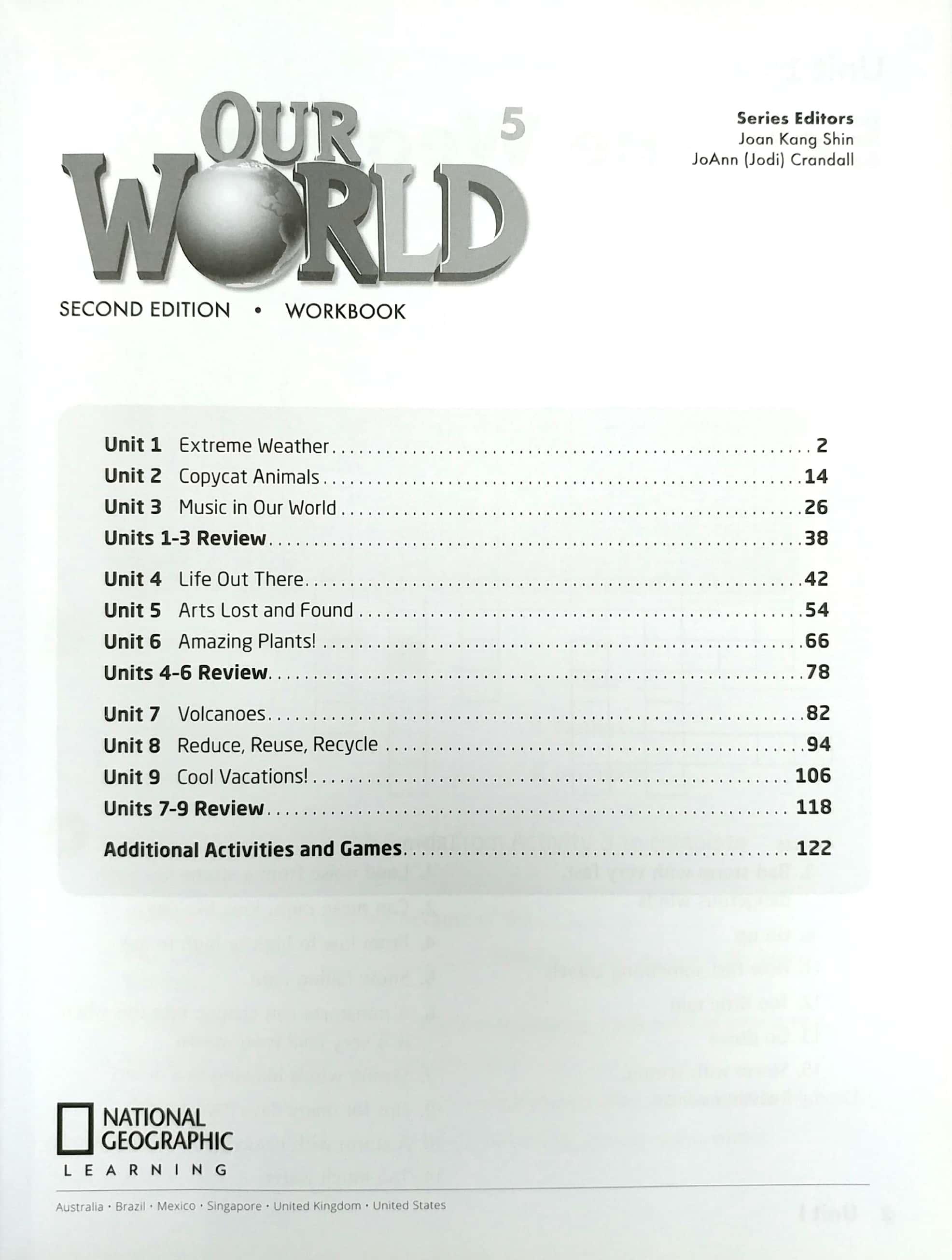 Our World 2nd Edition AME 5 Workbook