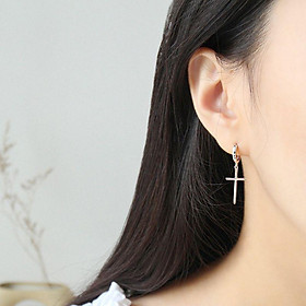 Bông tai thập tự đơn thanh lịch trang nhã