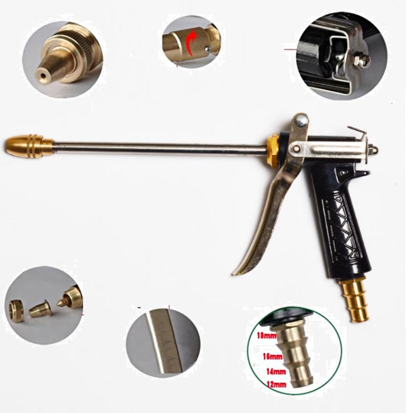 Vòi nước vòi phun nước rửa xe tưới cây tăng áp thông minh + bộ dây bơm nước cao cấp TLG loạI 10m - dây trắng 318498-1