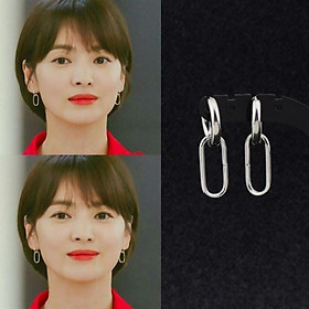 Bông tai con nhộng dáng basic xinh như sao Hàn