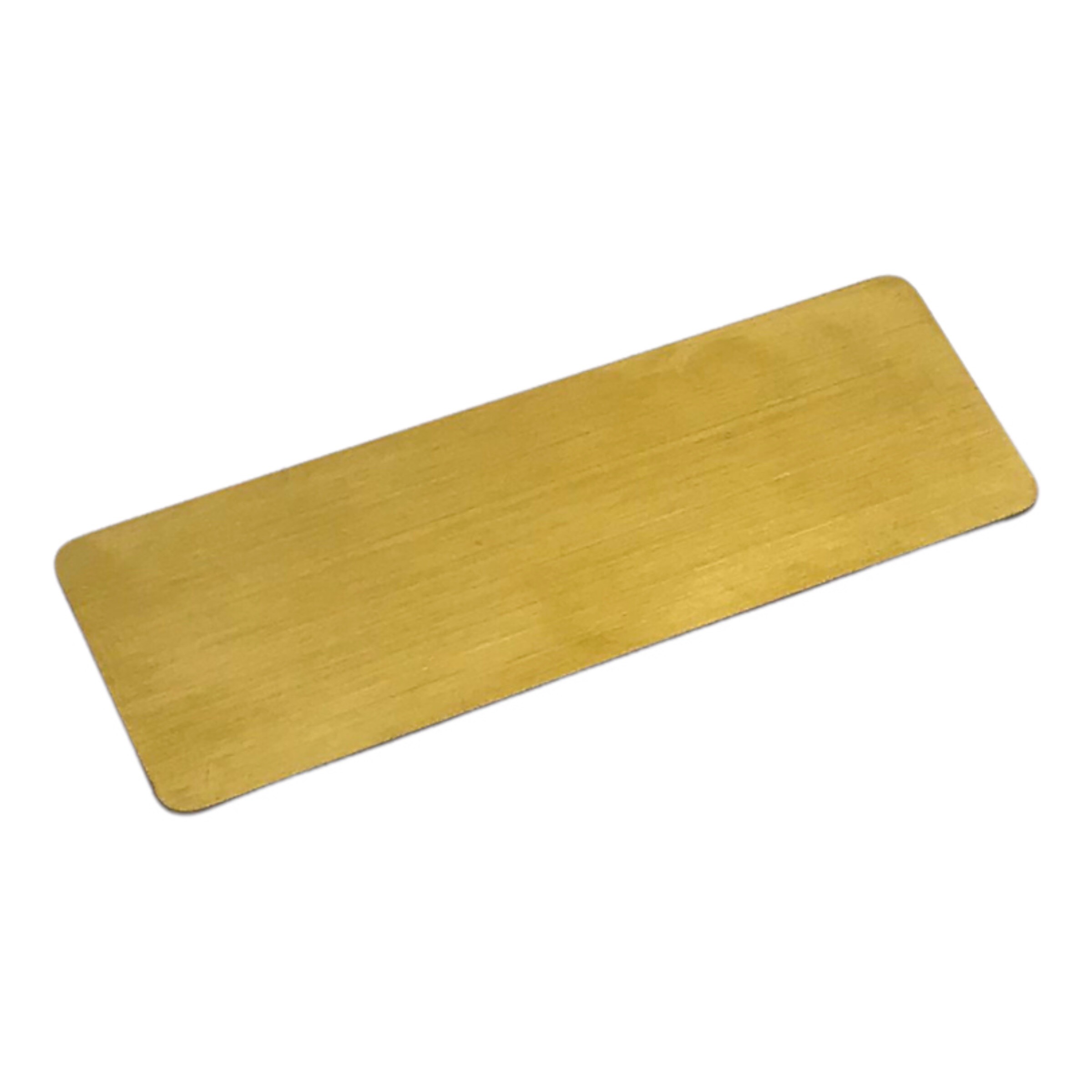 Phôi thẻ tên inox Enter BT049 60x20mm vàng xước N010 (10,50) - Bịch (10)