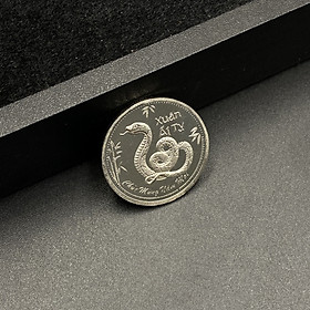 Đồng Bạc Đánh Cảm Cạo Gió Bạc Ta Nguyên Chất S99 Hình Con Rắn Xuân Ất Tỵ BẠC HIỂU MINH XDG37