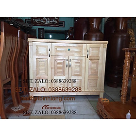 Tủ giày dép gỗ sồi tự nhiên 1m20
