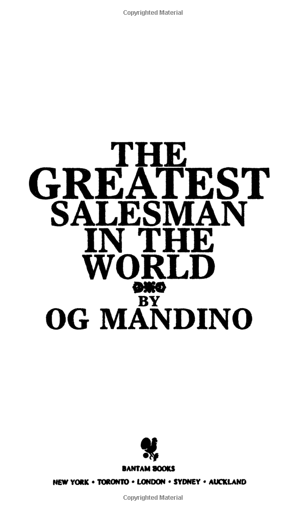 The Greatest Salesman in the World