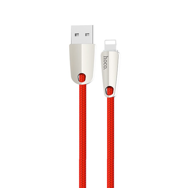Cáp sạc nhanh 2.4A Hoco U35 dây tròn siêu bền tự ngắt khi pin đầy dài 1.2M cho iPhone/iPad ( 2 màu ) - Hàng chính hãng