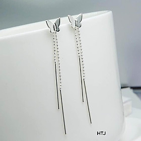 Bông tai bạc khuyên tròn xinh xắn chất liệu bằng bạc s925 MS062