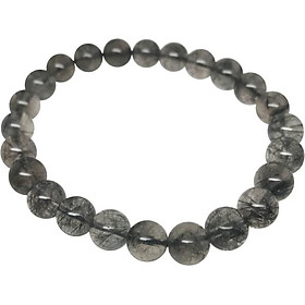 Vòng Tay Đá Thạch Anh Tóc Đen Ám Khói Ngọc Quý Gemstones TA045 (8mm)