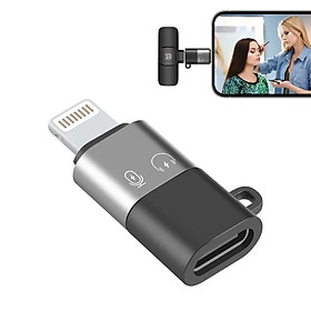 Đầu chuyển đổi Cho Micro Thu Âm Không Dây từ Type C sang Lightningg (i.phone) type c sang ios Jack Dây KHÔNG DÙNG CHO TAI NGHE - Hàng Nhập Khẩu