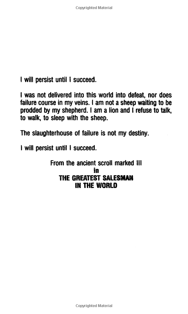 The Greatest Salesman in the World