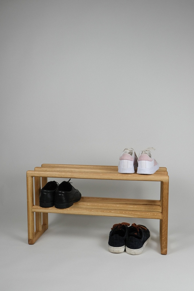 Kệ giày gỗ sồi OAKKG5 Tundo 80 x 25 x 38 cm