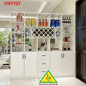 TỦ KỆ TRANG TRÍ KIÊM VÁCH NGĂN VNTT07B - Nội thất lắp ráp Viendong Adv