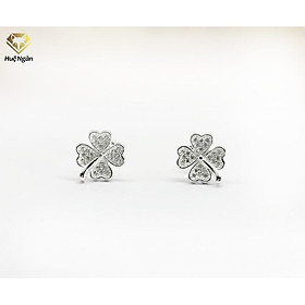 Bông tai bạc Ý 925 Huệ Ngân - Cỏ bốn lá may mắn RYE140863