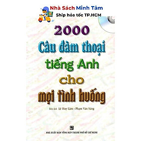 Sách - 2000 Câu Đàm Thoại Tiếng Anh Cho Mọi Tình Huống - Kèm CD - Nhân Trí Việt