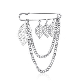 Ghim cài áo quần chiếc lá độc đáo thời trang tinh tế unisex cá tính