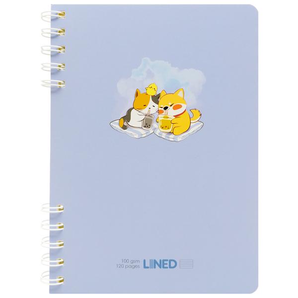 Sổ Lò Xo A5 - Kẻ Ngang - 120 Trang 100gsm - Thiên Long MB-025 - Màu Xanh Biển