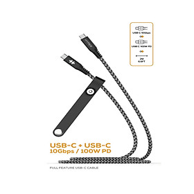 CÁP USB-C TO USB-C 2M HYPERDRIVE DATA & CHARGING 10GBPS + 100W HD-CBG601 - Hàng chính hãng