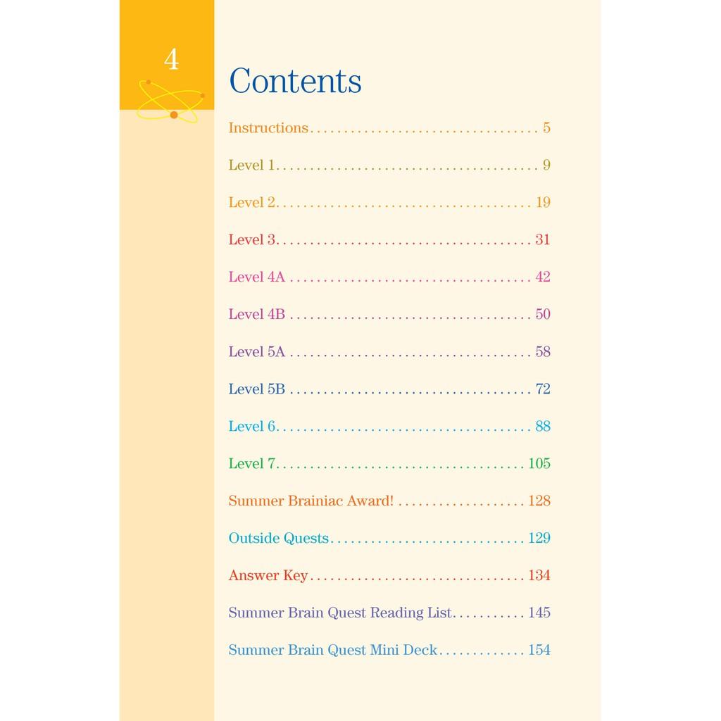 Sách summer brain quest grade 2 & 3 ( 7 - 8 tuổi )