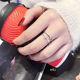 Nhẫn bạc nữ freesize mặt hồ điệp chất liệu bằng bạc s925 MS1055