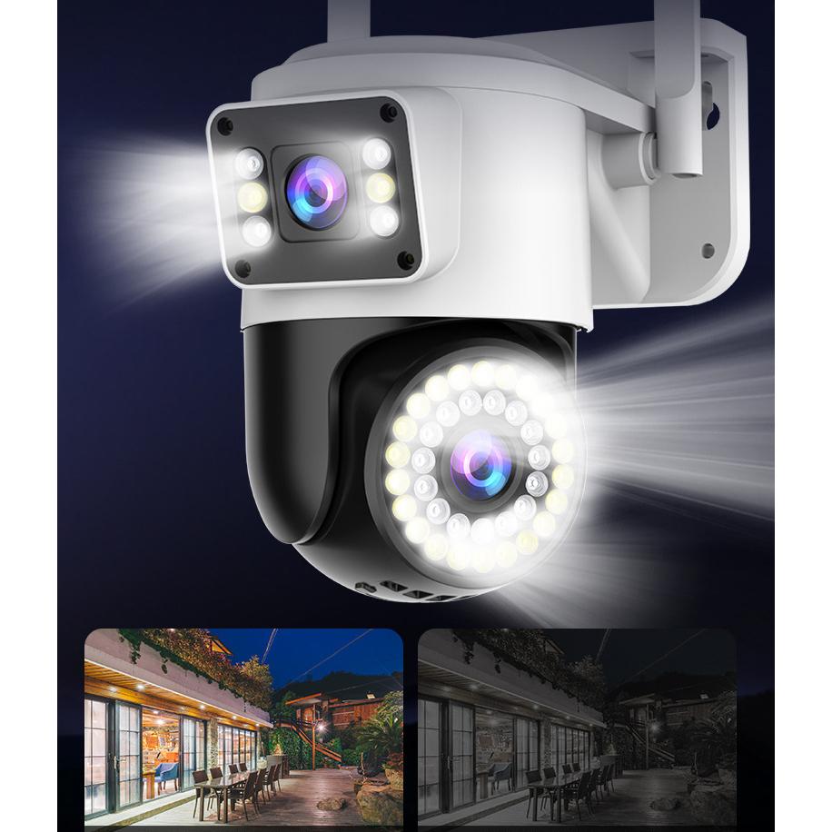 Camera IP Yoosee PTZ Ngoài Trời 2 Màn Hình 5MPX Xem Đêm Có Màu, Hỗ Trợ Đàm Thoại 2 Chiều Xoay 360 Độ - Hàng Chính Hãng