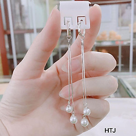 Bông tai bạc thời trang đá gate cao cấp chất liệu bằng bạc MS0120