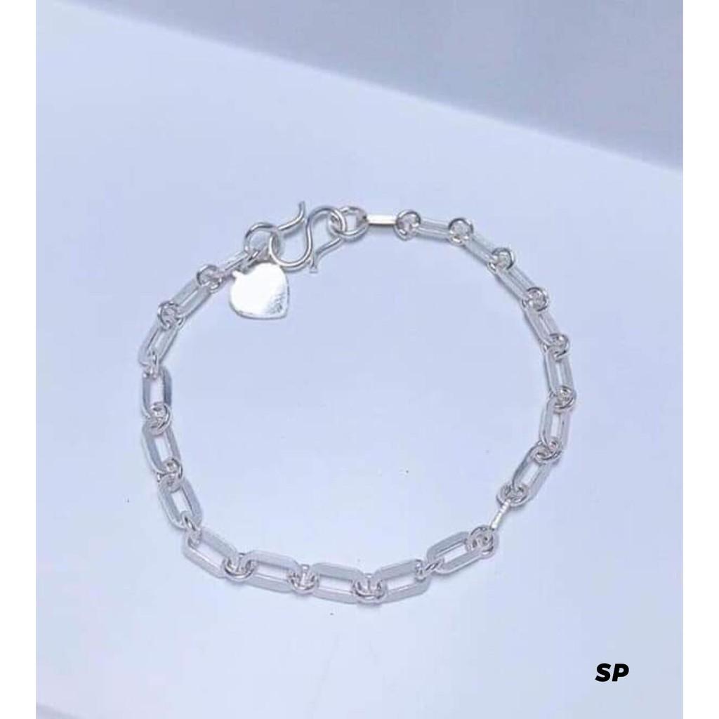 Lắc tay nữ thời trang chất liệu bằng bạc MS70