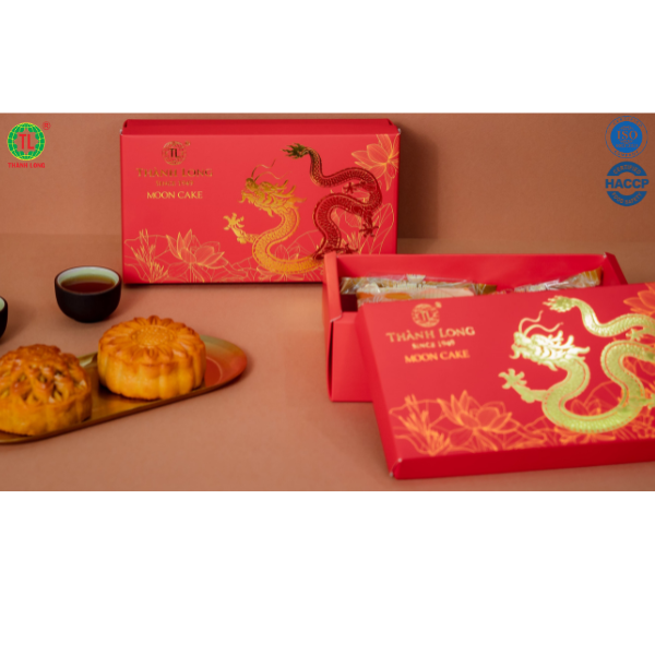 Hộp bánh trung thu 2 bánh chay 220g - Thành Long - Combo chay 2- 440g- Việt Nam