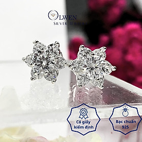 Bông Tai Hoa Đính Đá OlwenSilverJewelry - Phụ Kiện Nữ Giới Sang Trọng -  Women