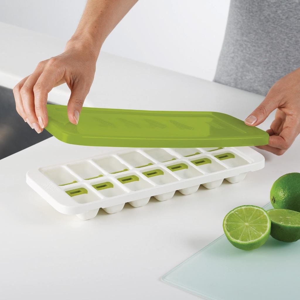 Khay làm đá có nút tách rời Joseph Joseph Duo Easy có nắp kháng khuẩn chống mùi