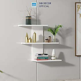 Kệ Gỗ Trang Trí Treo Tường 3 Tầng Nhỏ Gọn, Xinh Xắn Thương Hiệu SIB Decor KT512
