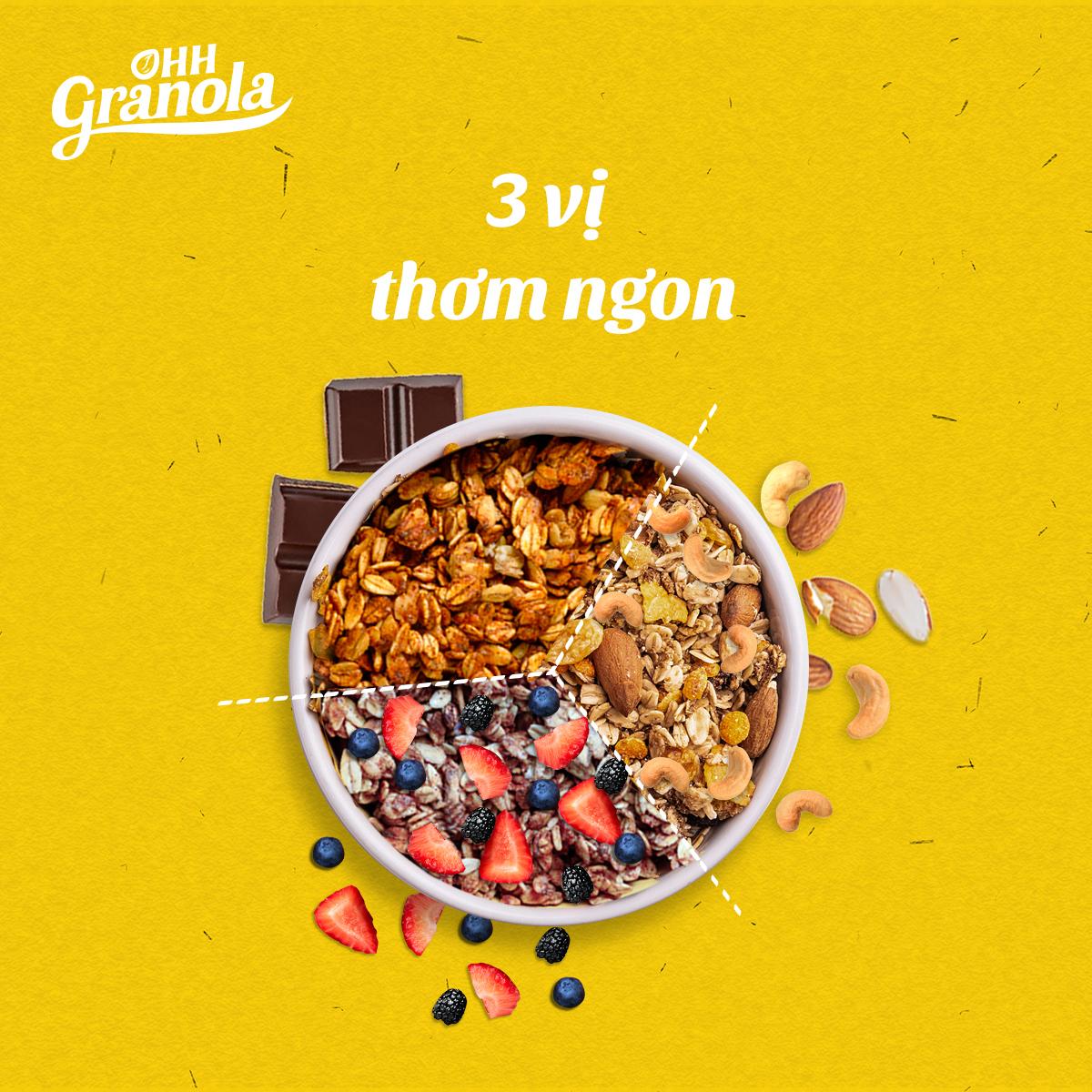 Ngũ cốc Ohh Granola dòng Super Nutty - hộp 250gram